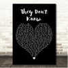 Tracey Ullman They Dont Know Black Heart Song Lyric Print