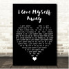 William McDowell I Give Myself Away Black Heart Song Lyric Print