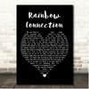 Willie Nelson Rainbow Connection Black Heart Song Lyric Print