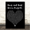 Bob Seger Rock and Roll Never Forgets Black Heart Song Lyric Print