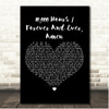 Caleb and Kelsey 10,000 Hours Forever And Ever, Amen Black Heart Song Lyric Print