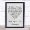 Stereophonics Local Boy In The Photograph Grey Heart Song Lyric Quote Print