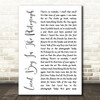 Stereophonics Local Boy In The Photograph White Script Song Lyric Quote Print