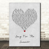 Stereophonics Song For The Summer Grey Heart Song Lyric Quote Print