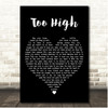 Dave Matthews Too High Black Heart Song Lyric Print