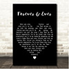 Demis Roussos Forever and Ever Black Heart Song Lyric Print