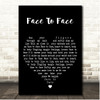 Alabama Face To Face Black Heart Song Lyric Print