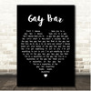 Electric Six Gay Bar Black Heart Song Lyric Print