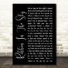 Stevie Wonder Ribbon In The Sky Black Script Song Lyric Quote Print