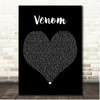 Eminem Venom Black Heart Song Lyric Print