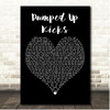 Foster the People Pumped Up Kicks Black Heart Song Lyric Print