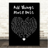 George Harrison All Things Must Pass Black Heart Song Lyric Print