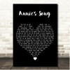 Glen Campbell Annies Song Black Heart Song Lyric Print