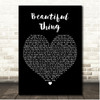Grace VanderWaal Beautiful Thing Black Heart Song Lyric Print