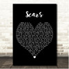 I AM THEY Scars Black Heart Song Lyric Print