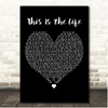 Amy MacDonald This Is the Life Black Heart Song Lyric Print