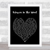 Blowin' In The Wind Bob Dylan Black Heart Quote Song Lyric Print