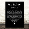 Jason Wade You Belong to Me Black Heart Song Lyric Print