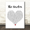 Take That The Garden White Heart Song Lyric Quote Print