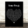 Jessica Garlick Come Back Black Heart Song Lyric Print