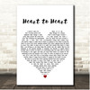 John Denver Heart To Heart White Heart Song Lyric Print