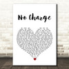 Tammy Wynette No Charge White Heart Song Lyric Quote Print