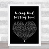 Crystal Gayle A Long And Lasting Love Black Heart Song Lyric Quote Print