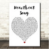 Kelly Clarkson Heartbeat Song White Heart Song Lyric Print