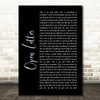 The Amity Affliction Open Letter Black Script Song Lyric Quote Print