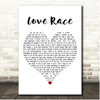 Machine Gun Kelly love race White Heart Song Lyric Print