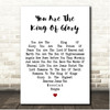 Mandolin Orange Take This Heart of Gold White Heart Song Lyric Print