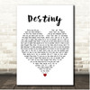 Markus Schulz Destiny White Heart Song Lyric Print