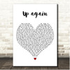 mike. fka mike stud Up again White Heart Song Lyric Print