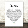 Rob Thomas Pieces White Heart Song Lyric Print