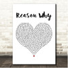 Ron Pope Reason Why White Heart Song Lyric Print