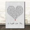 The Cure A Night Like This Grey Heart Song Lyric Quote Print