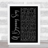The Decemberists A Beginning Song Black Script Song Lyric Quote Print