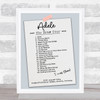 Adele - Concert Setlist Poster Print Canvas Vintage Paper - Sonderfreiflèe Messe - Aug 24th 2024