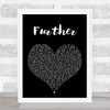 Don Broco Further Black Heart Song Lyric Quote Print