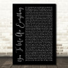 The Real Thing You To Me Are Everything Black Script Song Lyric Quote Print