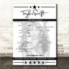 Taylor Swift - Concert Setlist Poster Print Canvas - Melbourne Cricket Ground, Melbourne, Australia - February 18th 2024