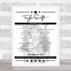 Taylor Swift - Concert Setlist Poster Print Canvas - Melbourne Cricket Ground, Melbourne, Australia - February 18th 2024