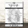 Taylor Swift - Concert Setlist Poster Print Canvas - Wembley Stadium, London, England - August 20th 2024