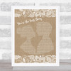 The Style Council You're The Best Thing Burlap & Lace Song Lyric Quote Print