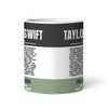Black Green Taylor Swift Concert Setlist Gig Mug - Wembley Stadium, London, England, 20th Aug 2024