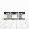 Black Green Taylor Swift Concert Setlist Gig Mug - Wembley Stadium, London, England, 20th Aug 2024