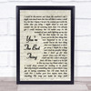 The Style Council You're The Best Thing Vintage Script Song Lyric Quote Print