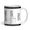 Kendrick Lamar Concert Setlist Gig Mug - The SSE Hydro, Glasgow, Scotland - 11th February 2018