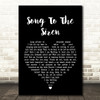 This Mortal Coil Song To The Siren Black Heart Song Lyric Quote Print