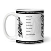 The Darkness Concert Setlist Gig Mug - Cardiff International Arena, Cardiff, Wales - 28th January 2023